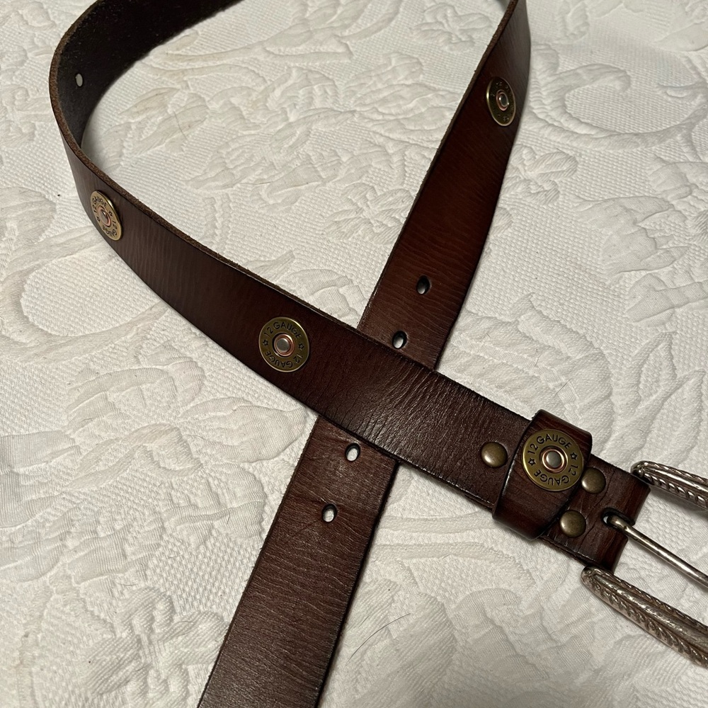 Nocona Dark Brown Leather Belt